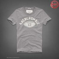 heren abercrombie korte tees 12 grijs wit On Sale Wholesale gflrf221